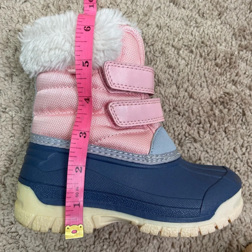 OshKosh B'Gosh Toddler Little Girls Kids Yule Faux Fur Snow Rain Duck Boots 9 M